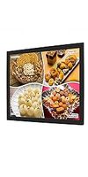50cm * 70cm mural noir couleur aluminium magnétique cadre photo affichage publicitaire Led boîte à lumière signe