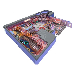 Custom Lovely Baby Climbing Jump Slides Gym Toys Net Rope Softplay per la stanza dei giochi del bambino - Product Image 4