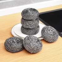 Brosse de nettoyage en acier inoxydable, brosse de nettoyage pour lave-vaisselle, brosse en fil d'acier, vente en gros personnalisée