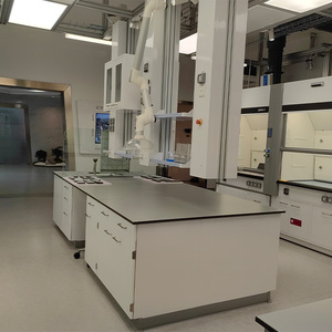 Table de travail de haute qualité Table de laboratoire centrale en acier inoxydable Banc de laboratoire phénolique péninsulaire - Product Image 5