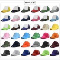 Gorras de camionero promocionales Impresión de LOGOTIPO Material frontal poliéster con esponja, gorra de camionero SnapBack de malla trasera