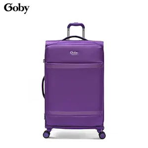 Goby London Unisex 4-Rad weiche Oxford Stoff-Kartusche Koffer wasserdicht Reisetaschen-Sets Reißverschlussverschluss für Reisen