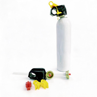 Bidon d'extincteur vide en aluminium avec valve d'extincteur
