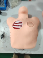 Simulateur de thoracocentèse grandeur nature avancé en PVC – Mannequin d'entraînement à la ponction de pneumothorax