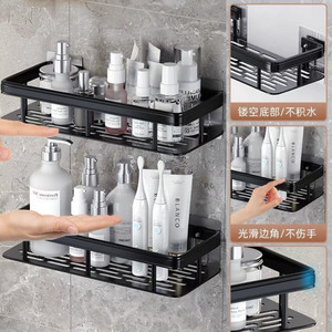 Support de rangement mural en acier <span class=keywords><strong>pour</strong></span> toilettes, étagère de salle de bain sans poinçon <span class=keywords><strong>pour</strong></span> lavabo Fournitures <span class=keywords><strong>pour</strong></span> cuisine - Product Image 3