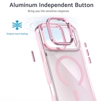 Coque Magnétique Iridescente Antichoc avec Support Intégré pour iPhone 17 Pro Max, Compatible iPhone 17 Air, 16 Pro Max, 15 Plus, 13, 12