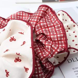 Coletero de tela con lazo de lunares rojos de 13 cm para niñas y estudiantes - Product Image 6