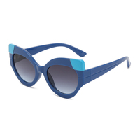 Twooo T1131 coloré mignon décoration lunettes de soleil oeil de chat femmes lunettes de soleil