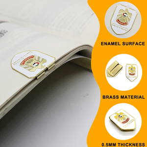 Emblema personalizado de los Emiratos Árabes Unidos, Clips para efectivo, marcapáginas de Metal fundido multiusos, soportes para billetes de moneda para recuerdos de celebración gubernamental - Product Image 3