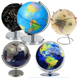 23 centimetri Nero oro globo con le luci - Product Image 5