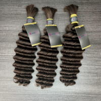 Extensions de cheveux humains en vrac pour tressage, bouclés, Super Double Drawn, pointes pleines, 3 ou 5 pièces, Cheveux Birmans, d'un seul donneur, Vente en gros