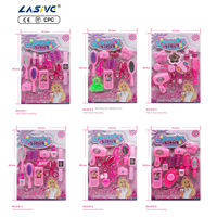 LASIVE TOYS Ensemble de jeu d'imitation pour filles : Salon de beauté, coiffure, jeu de rôle, déguisement de princesse, maquillage et coiffure