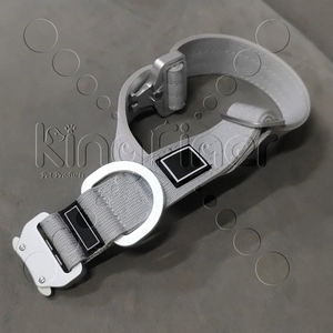 Collar de perro acolchado de combate de alta calidad Collar de nailon táctico con hebilla de aluminio ligera plateada y <span class=keywords><strong>para</strong></span> entrenamiento de <span class=keywords><strong>perros</strong></span> - Product Image 4