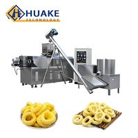 Ligne d'extrusion de snacks aux anneaux de poulet pour la fabrication d'anneaux de céréales croustillants avec saveur réglable