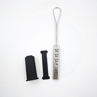 Abrazadera de tensión para cable plano FTTH, de acero inoxidable SS201 SS304, abrazadera de anclaje para montaje en poste, para cable de fibra plana de 2-8 mm