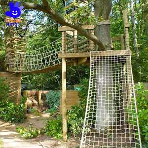 Stahl & HDPE Nylon Regenbogen-Baumspielplatz Kletterseilnetz für Außen/Innen Erweiterungspark Vergnügungsfahrt CE-Zertifiziert für Kinder - Product Image 2