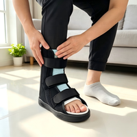Stabilisateur de pied tombant unisexe, tige respirante en velours + doublure rembourrée en mousse, semelle intermédiaire avec coussin EVA, semelle extérieure en caoutchouc TPR, talon plat, bout plat