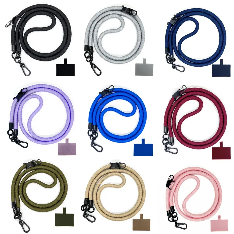 Nieuwe Universele Crossbody Patch Telefoon Lanyard Mobiele Telefoon Riem Verstelbare Lanyard Zacht Touw Voor Mobiele Telefoon Ophangkoord