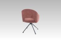 Vente en gros de chaises rembourrées nordiques, modernes et minimalistes pour salle à manger, hôtels, restaurants, villas, chaises pivotantes avec pieds en métal