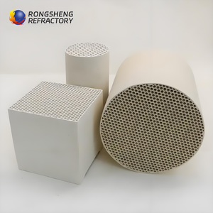 ממיר קטליטי קרמי תעשייתי מסוג <span class=keywords><strong>RTO</strong></span>/RCO, מונוליט קרמי לאחסון חום מקורדיאריט, בעל מבנה חלת דבש, להשבת חום - Product Image 4