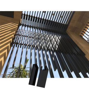 Panneaux muraux modernes en aluminium ondulé 3D rayés, épaisseur 1,5 mm, anti-corrosion, lavables, pour façades intérieures et extérieures de bâtiments commerciaux - Product Image 6