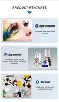 Printer UV DTF Baru 30cm XP600 I1600 I3200 Print Head Varnish AB Film Transfer Sticker untuk Usaha Kecil Label Kustom