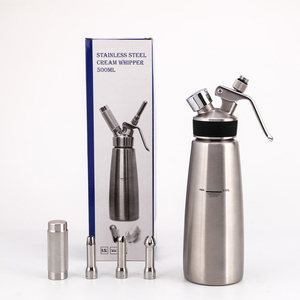 Bouteille à crème fouettée en aluminium avec logo personnalisé, 500 ml, distributeur de crème fouettée avec embouts décoratifs - Product Image 2