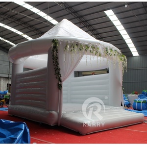 Commercial White Inflatable Bounce House Inflatable Kids Jumper Bouncer Wedding Bouncy Castle - Product Image 3