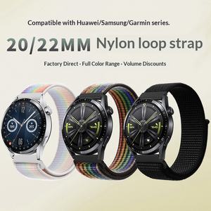 Correa de Reloj de Nailon de Liberación Rápida de 22 mm y 20 mm, Correas de Nailon para Relojes Huawei y Samsung, Correa de Repuesto para Reloj - Product Image 4