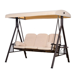 ชุดระเบียงสแตนเลสสำหรับผู้ใหญ่พร้อมเบาะรองนั่งสำหรับกลางแจ้ง - Product Image 1