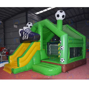 ปราสาทบ้านเป่าลมสำหรับเด็กสนามเด็กเล่นกลางแจ้งเกมฟุตบอลบ้านเด้งพร้อมสไลด์กระโดดเด้งปราสาทเป่าลม - Product Image 6