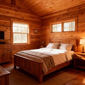 Cabane en bois préfabriquée avec toit rouge, <span class=keywords><strong>maison</strong></span> en bois avec véranda, <span class=keywords><strong>maison</strong></span> de vacances 2 chambres - Product Image 3