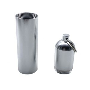 กล่องใส่ยาเม็ดขนาดเล็กคุณภาพสูง ทำจากอะลูมิเนียม พร้อมพวงกุญแจ - Product Image 4