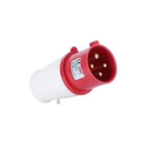 ZNG-024 3 Phase 400V 4 Pin 32A Industrial Plug 3P+E Round Pin Industrial Power Plug