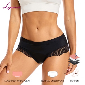 High Quality Low Price Incontinence Reuser 4-Layer Leak-Proof Lace Knitted Bikini Low-Rise Eco-Friendly for <b>Panties</b> - Product Image 4