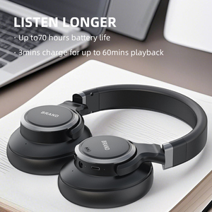 Rất Đề Nghị Tốt Nhất Người Bán Ánh Sáng Trọng Lượng Có Thể Điều Chỉnh Headband Lai ANC Tai Nghe ENC Sâu Bass Cho Rõ Ràng Cuộc Gọi - Product Image 3