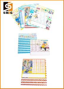 2025 Wholesale Cheap Yearly Calendar Magnet Customizable Fridge Magnet Promotional Gifts PVC Rubber Paper Materials