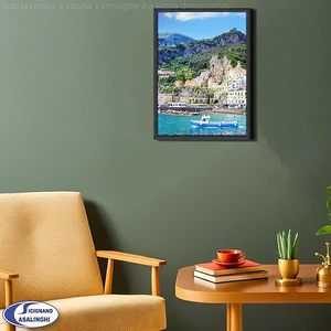 Cornice Piatta Nera 35x50 cm in Vetro Acrilico e Pannello MDF - Product Image 5