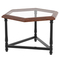 Table basse en fer, meuble de salon, Table basse en bois de résine époxy personnalisée directement en usine