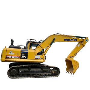 Excavatrice sur chenilles KOMATSU PC200 d'occasion, 20 tonnes, matériel de construction d'occasion, excavatrice sur chenilles KOMATSU PC200 fabriquée au Japon - Product Image 1