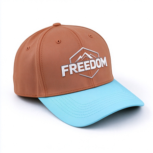 Casquette de baseball trucker bicolore avec broderie 3D, logo montagne FREEDOM, visière incurvée, snapback, pour hommes et femmes, extérieur, 100% polyester - Product Image 2