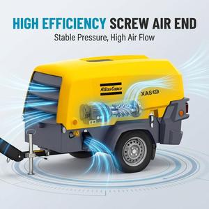 Pour Atlas Copco XAS88 Diesel 185 CFM 100 psi remorquage petit <span class=keywords><strong>compresseur</strong></span> d'air 7bar pour Construction moteur 380V grande vente - Product Image 2