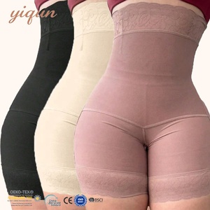 Gran Oferta <span class=keywords><strong>Faja</strong></span> Colombiana de Alta Compresión, Pantalones Cortos Powernet de Cintura Alta, Levanta Glúteos y Control Abdominal, <span class=keywords><strong>Faja</strong></span> Moldeadora BBL - Product Image 1