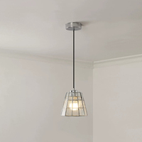 Lampe suspendue Tiffany en verre teinté, mosaïque, 17 cm, E14, 85-265 V, style rétro, luminaire moderne pour restaurant