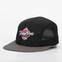 Casquette de camping à 5 panneaux, personnalisable avec votre propre logo brodé, casquette à bec de canard, course à pied, extérieur, séchage rapide, nylon, casquette de camping