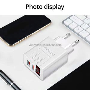 LED Power Display Dual USB Travel <b>Adapter</b> Android Quick Charger QC3.0 Universal Mobile Phone Fast <b>Charging</b> Head - Product Image 6