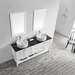VAMA — meuble de salle de bain moderne et lavabo, origine américaine, double lavabo, hôtel haut de gamme, 72 pouces, 756072 - Product Image 5