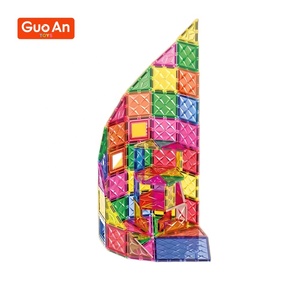 GUOAN TOYS Juego Educativo de Bloques de Construcción Magnéticos 3D de 80 Piezas, con Superficie de Perforación, Bloques Magnéticos Resistentes para Niños - Product Image 1
