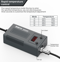 Station de soudage électrique BAKON BK950D portable mini sans plomb avec affichage numérique, noyau chauffant T12/T13, 50 watts, pour micro-soudage