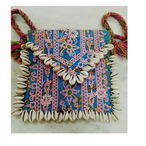 Jaipur Vintage Banjara Pochette Boho Tissu Shell Sacs De Soirée avec Enveloppe Motif Fil Mariages Boutique En Ligne Accessible - Product Image 6